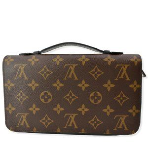 LOUIS VUITTON  Zippy XL Monogram Canvas Wallet Brown